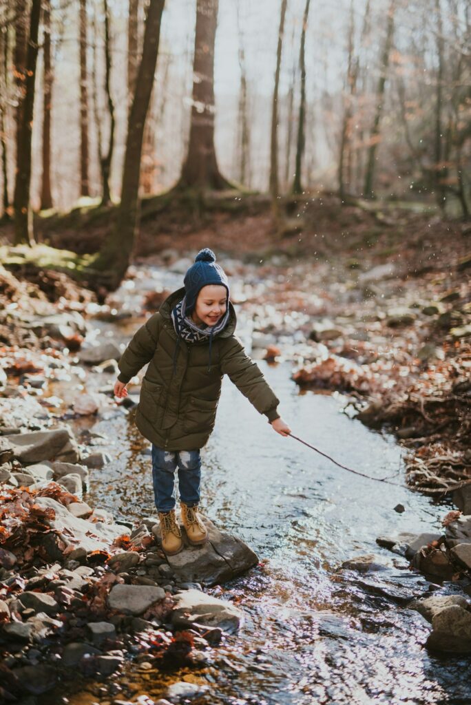 Playing in nature